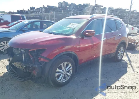 2015 Nissan Rogue Sv z USA, uszkodzony, nr VIN KNMAT2MTXFP501635